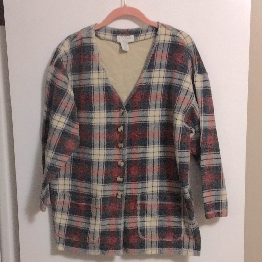 Adorable plaid cardigan